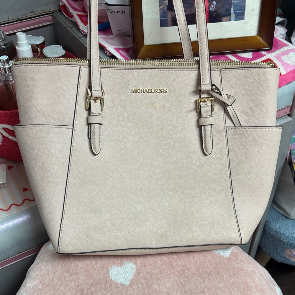Michael Kors Beige Tote Bag